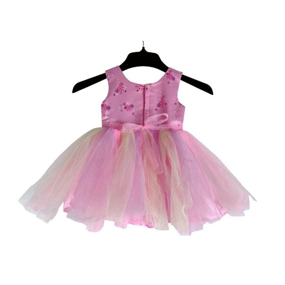 Girls Pink Unicorn Tulle Dress by Poplins Kids Princes Party Pony Wings Heart - Picture 7 of 11